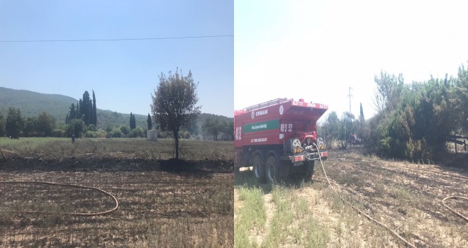 BİR YANGINDA KAZIKLI MAHALLESİ'NDE