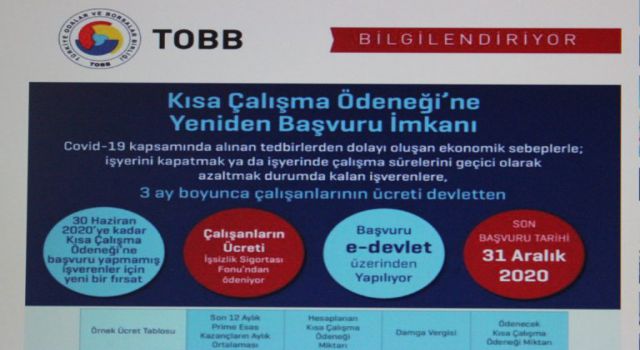 KISA ÇALIŞMA ÖDENEĞİ’NE YENİDEN BAŞVURU İMKANI SAĞLANDI