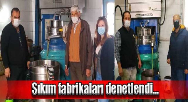 Zeytinyağ fabrikaları denetlendi…