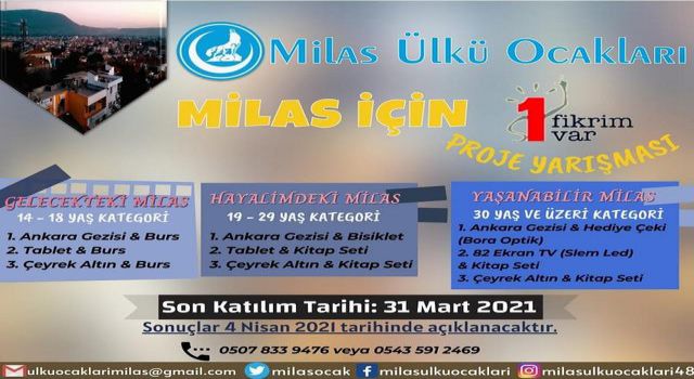 “Milas İçin 1 Fikrim Var”ın başvuruları başladı