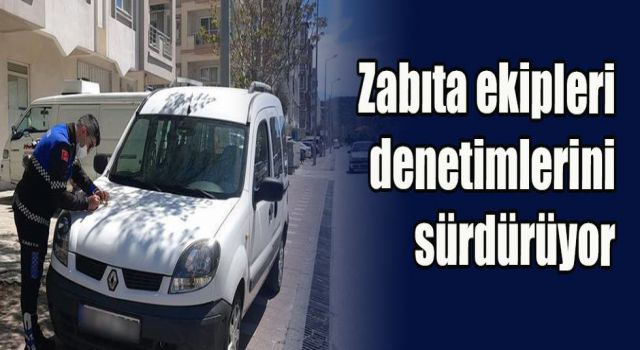 Zabıta ekipleri denetimlerini sürdürüyor