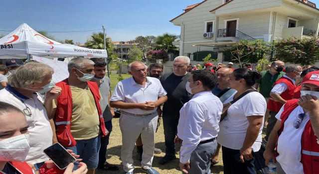 Milletvekili Demir yangın bölgesinde çalışmalarını sürdürüyor