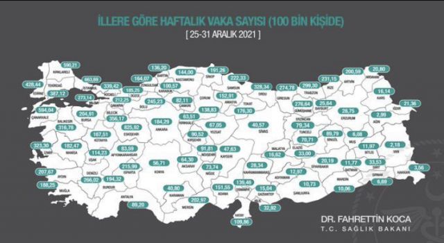 Vaka Sayısında Muğla İlk 10’da