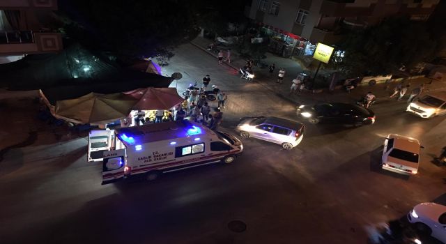 SANAYİ CADDESİ ÜZERİNDE KAZA.