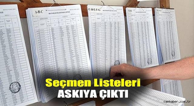 Seçmen listeleri askıya çıktı