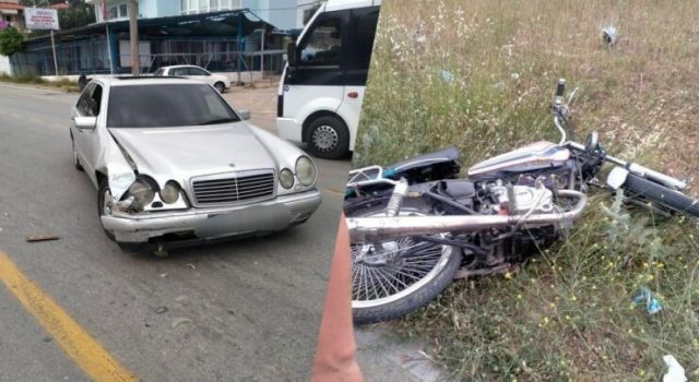 Milas’ta Motosiklet ve Otomobil Çarpıştı: 1 Yaralı…