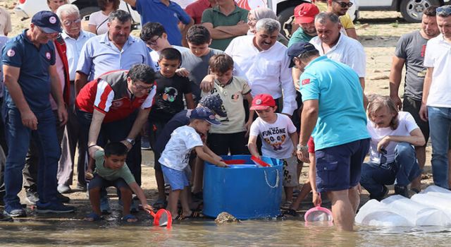 Geyik Barajı’na 100 Bin Balık Yavrusu Bırakıldı