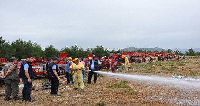 YANGIN SEZONU ÖNCESİNDE TATBİKAT