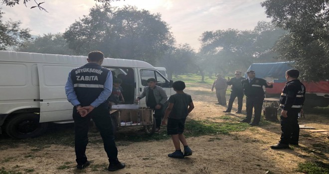 OTOGAR'IN KARŞISINDA YAŞAYAN GÖÇEBELER İLÇEMİZDEN UZAKLAŞTIRILDI..