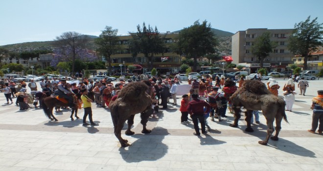 Yörükler Temsili göç için yürüdü…