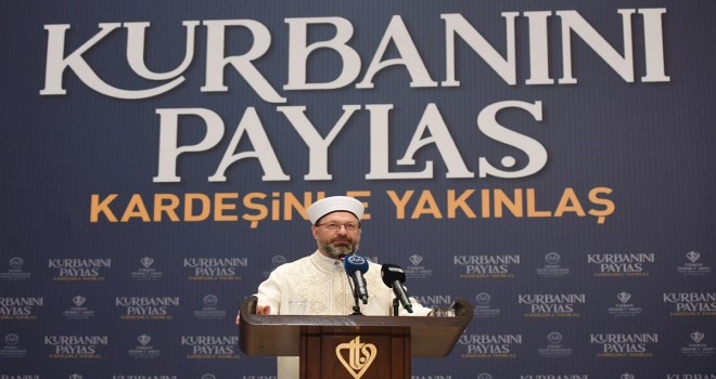 Diyanet İşleri Başkanı Erbaş, 2020 yılı vekalet yoluyla kurban kesim bedellerini açıkladı