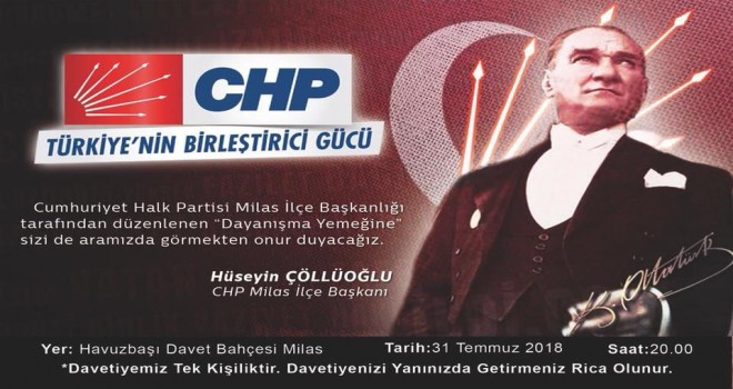 CHP’NİN KAYNAŞMA GECESİ BUGÜN...