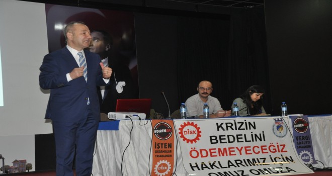 Sendika üyesi işçilere eğitim semineri…