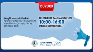 MİLAS BELEDİYESİ’NDE ÇALIŞMA SAATLERİ DÜZENLENDİ