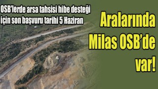 Aralarında Milas OSB’de var!