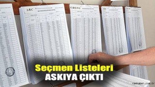 Seçmen listeleri askıya çıktı