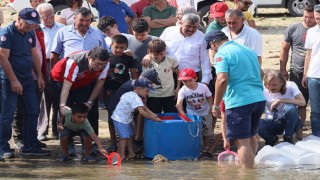 Geyik Barajı’na 100 Bin Balık Yavrusu Bırakıldı