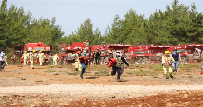 Yangın ekipleri işbaşı eğitimleri Milas’ta yapılan son etapla tamamlandı