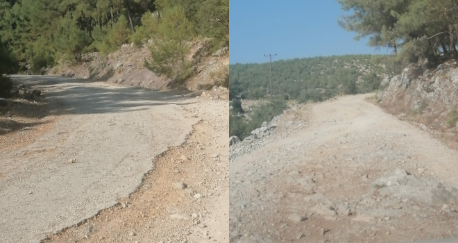 BOZUK YOLLAR VATANDAŞI ÇİLEDEN ÇIKARDI