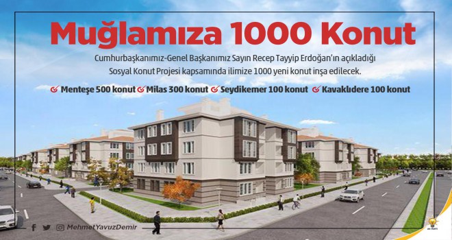 Milas'a 300 adet toplu konut müjdesi