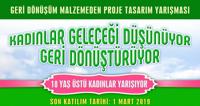 Kadınlara özel geri dönüşüm yarışması