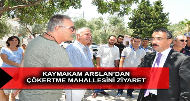 KAYMAKAM ARSLAN’DAN ÇÖKERTME MAHALLESİNİ ZİYARET