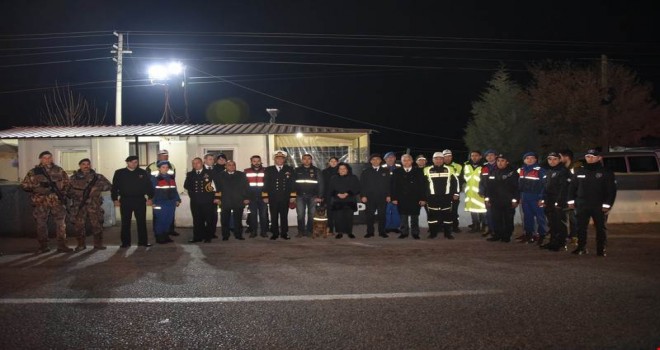 Vali Civelek yılbaşı tedbirlerini yerinde inceledi